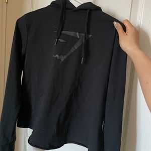 Gymshark black logo hoodie